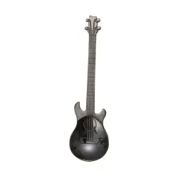 Rostfritt stål tesked med gitarr för te & kaffe & desserter
