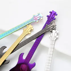 cucchiaino in acciaio inox con chitarra per tè e caffè & dolci