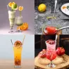Cubiertoscucharadita de acero inoxidable con mango largo para té - café & postres 6 piezas