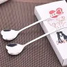 Cubiertoscucharaditas de acero inoxidable en forma de corazón para té & café & postres 10 piezas