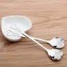 Cubiertoscucharaditas de acero inoxidable en forma de corazón para té & café & postres 10 piezas