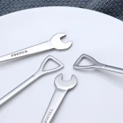 Shovel & wrench form - tesked & gaffel för te - kaffe & desserter