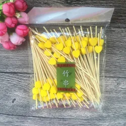 Bambù decorativo per spiedini cocktail 12cm 100 pezzi