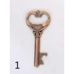 Chave em forma abridor de garrafa - chaveiro vintage