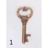 Chave em forma abridor de garrafa - chaveiro vintage