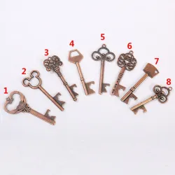 Chave em forma abridor de garrafa - chaveiro vintage