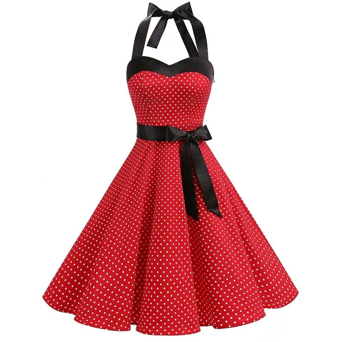 VestidosVintage encaje vestido con lunares