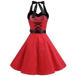 VestidosVintage encaje vestido con lunares