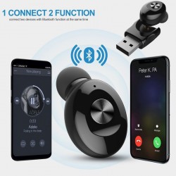 5.0 mini écouteur Bluetooth - Pod sans fil avec charge USB