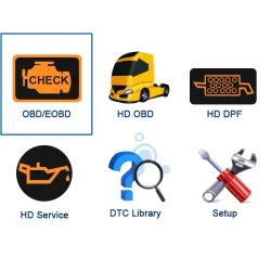 Car & truck OBD2 scanner - V500 HD code reader - dual-use - diagnostic tool