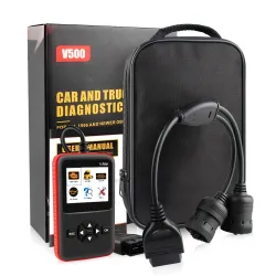 Car & truck OBD2 scanner - V500 HD code reader - dual-use - diagnostic tool