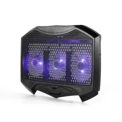 H1 3 modes - 3 ventilateurs - 2 USB - pad de refroidissement pour ordinateur portable - stand