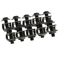 Partes de motosTornillos universales de moto - clips de fijación de velocidad de aguja - cerraduras - M6 10 * 6mm 10 piezas