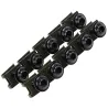 Partes de motosTornillos universales de moto - clips de fijación de velocidad de aguja - cerraduras - M6 10 * 6mm 10 piezas