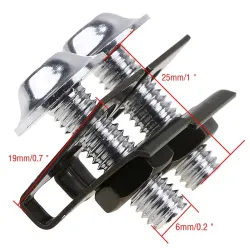 Partes de motosTornillos universales de moto - clips de fijación de velocidad de aguja - cerraduras - M6 10 * 6mm 10 piezas