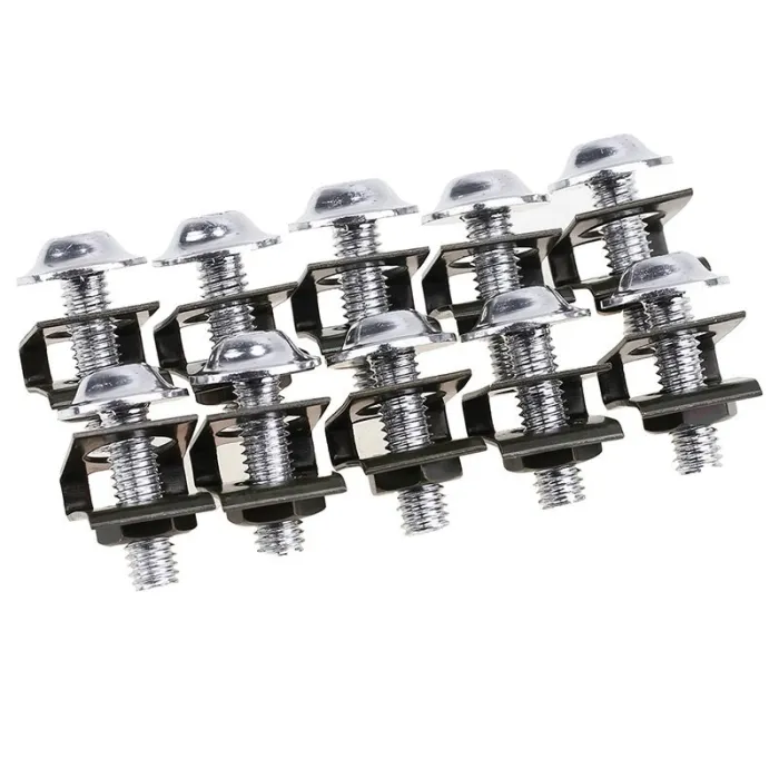 Boulons de moto universels - clips de fixation de vitesse de flèche - boulons de fente - M6 10 * 6mm 10 pièces