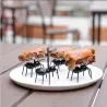 Muurahaiset muotoiset haarukat hedelmiä ja välipaloja varten - jälkiruoat 12 kappaletta