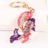 Crystal couple fish - keychain