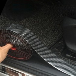 5D fibra de carbono autocolante tira - protetor de porta sill