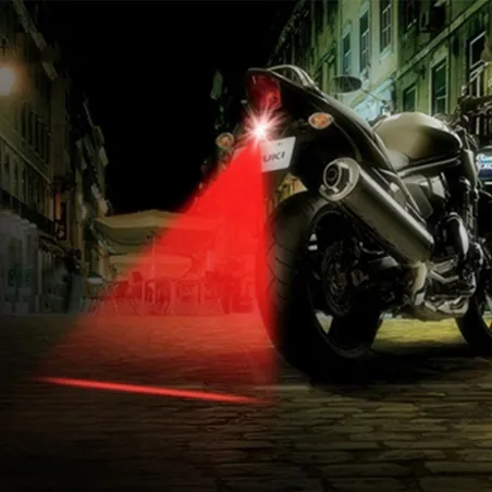 Motorcycle laser fog lamp - tail light