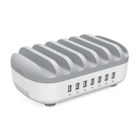 5V2.4A 7-porttinen USB-latausasema puhelimen haltijalla