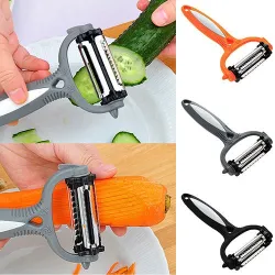 Multifunktionell 360 graders roterande köksredskap - peeler för grönsaker och frukter - grater - slicer