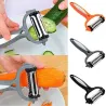 Multifunktionale 360 Grad drehbare Küchenmaschine - Schäler für Gemüse & Obst - Reibe - Slicer