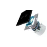 Lyx vägg ljusbrytare med touch sensor - kristallglas - 2gang & 1 sätt