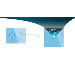 Lyx vägg ljusbrytare med touch sensor - kristallglas - 2gang & 1 sätt
