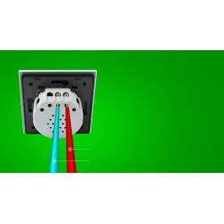 Lyx vägg ljusbrytare med touch sensor - kristallglas - 2gang & 1 sätt