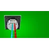 Lyx vägg ljusbrytare med touch sensor - kristallglas - 2gang & 1 sätt