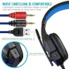 AuricularesPC780 - auriculares de juego - auriculares con cable con micrófono & Led