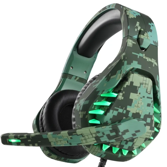 fone de ouvido de jogos de 3,5 mm - fones de ouvido com microfone & Led luz