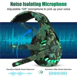 3.5mm gaming headset - headphones with microphone & Led light