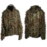 terno de caça com folhas 3D - conjunto de camuflagem