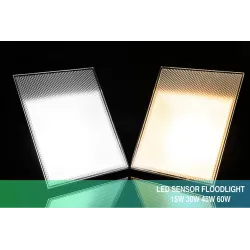 Reflectores15W 30W 45W 60W / AC220V / SMD2835 LED luz de inundación con sensor de movimiento ajustable