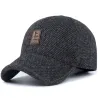 Winter baseball cap with ear flaps