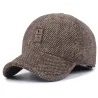 Winter baseball cap with ear flaps