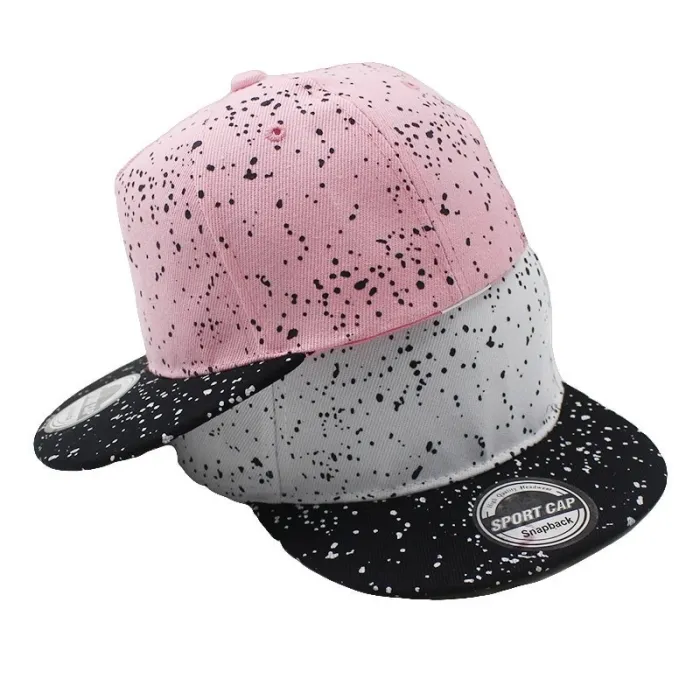 Children's baseball hat with printed dots