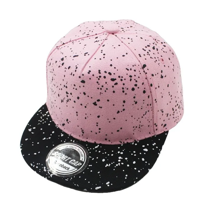 Children's baseball hat with printed dots