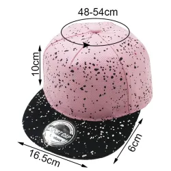 Children's baseball hat with printed dots