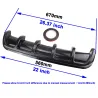 EstiloAuto universal spoiler chassis fin - parachoques traseros