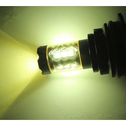 80W - H1 H3 H4 H7 H8 9005 9004 / 4300K LED 2835 - 12V lamppu - keltaiset sumuvalot - päävalot
