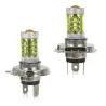80W - H1 H3 H4 H7 H8 9005 9004 / 4300K LED 2835 - lampadina 12V - luci di nebbia gialle - fari - 2 pezzi