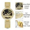 Relógio de ouro de moda de luxo com leopardo & diamantes