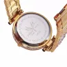 RelojesReloj de cuarzo de oro de lujo con diamantes & leopardo