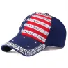 Baseballkappe mit US-Flagge & Metal Spikes - unisex