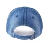 Jeans baseball cap med röd ros