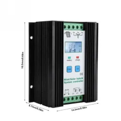 12V PWM vind & solenergi hybrid controller - digital intelligent kontroll - öka laddningsregulatorn