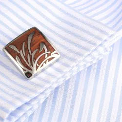 Elegantti neliö Rosewood cufflinks